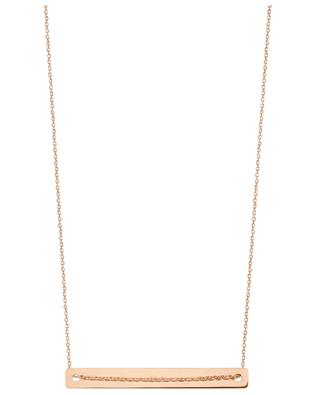 Bonnie and Clyde pink gold necklace VANRYCKE