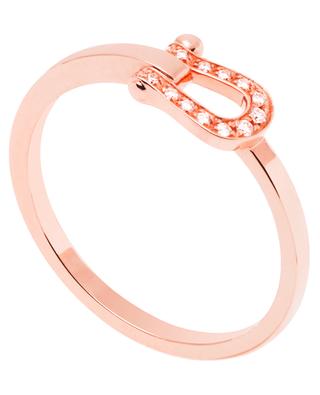 Force 10 Small pink gold and diamonds ring FRED PARIS