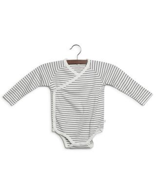 Striped jersey baby bodysuit MORI