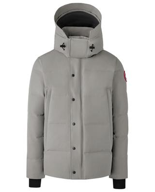 Wyndham slim fit technical cotton and fur parka CANADA GOOSE