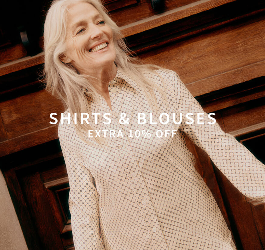 Discounts on women's shirts and blouses