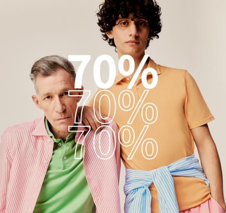 Men's selection at 70% off