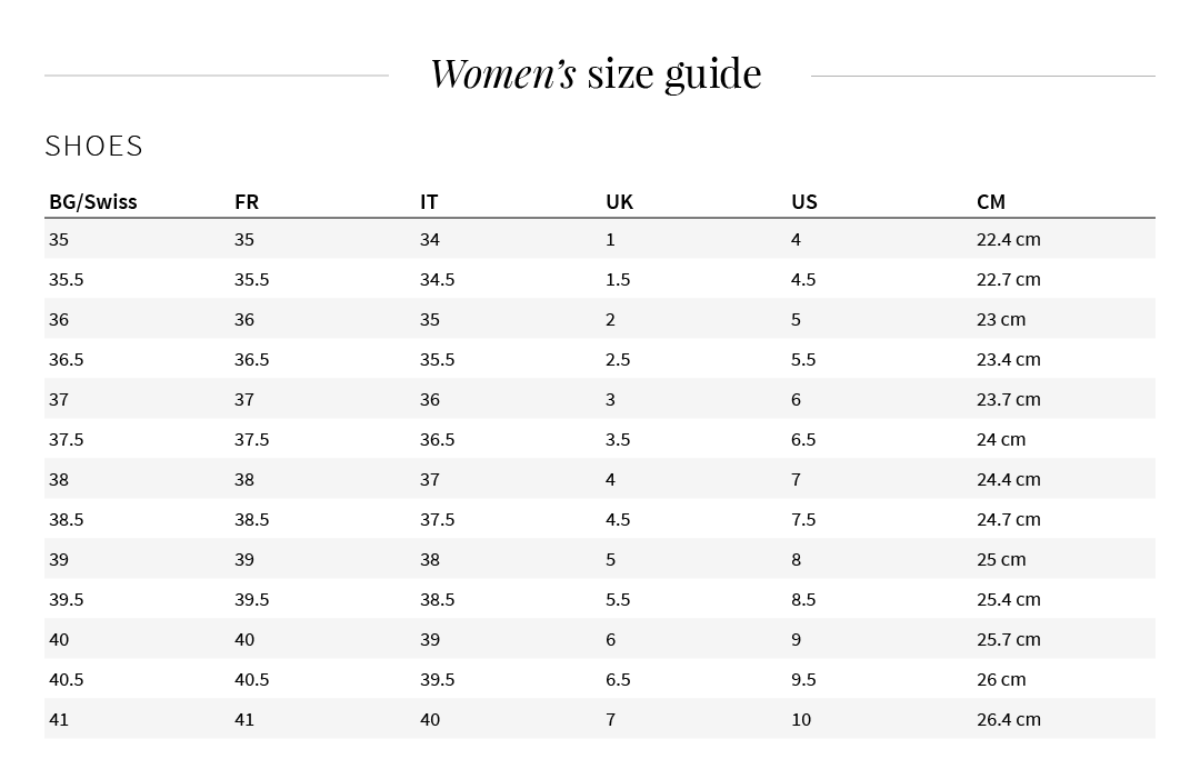 Kids Shoe Size Guide - Kids Shoe Size Chart - Farfetch